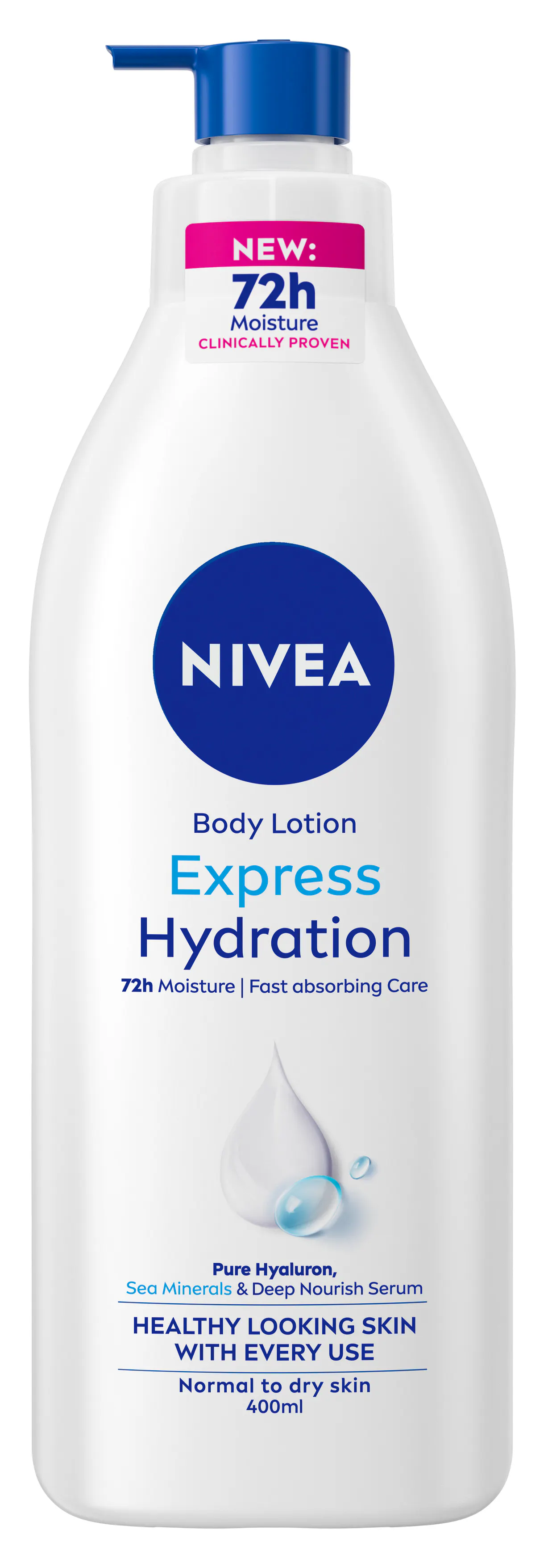 NIVEA Body Lotion Express Hydration Pump 400 ml
