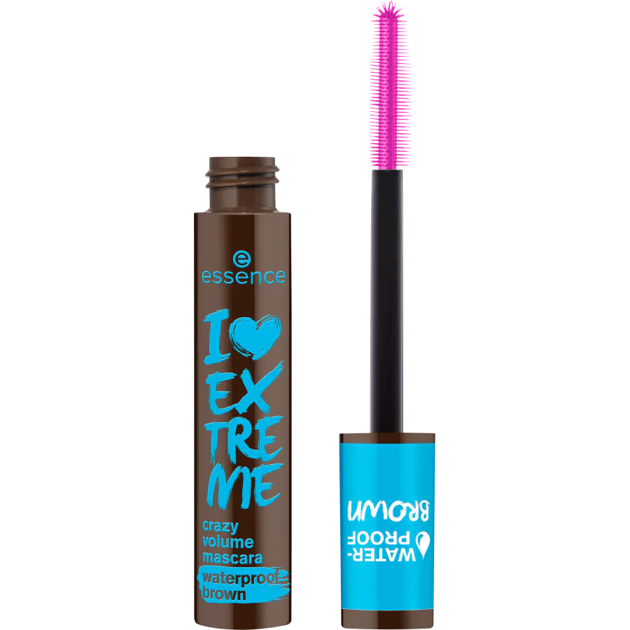 Essence I Love Extreme Crazy Volume Mascara Waterproof Brown 01 Cozy Brown 12 ml