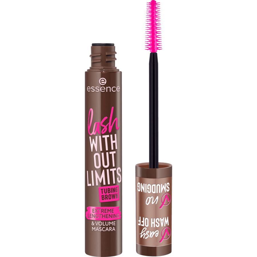 Essence Lash Without Limits Tubing Brown Extreme Lengthening & Volume Mascara 05 Brown Tubing 13 ml