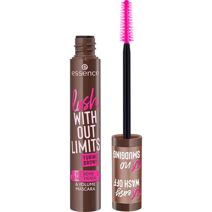 Essence Lash Without Limits Tubing Brown Extreme Lengthening & Volume Mascara 05 Brown Tubing 13 ml