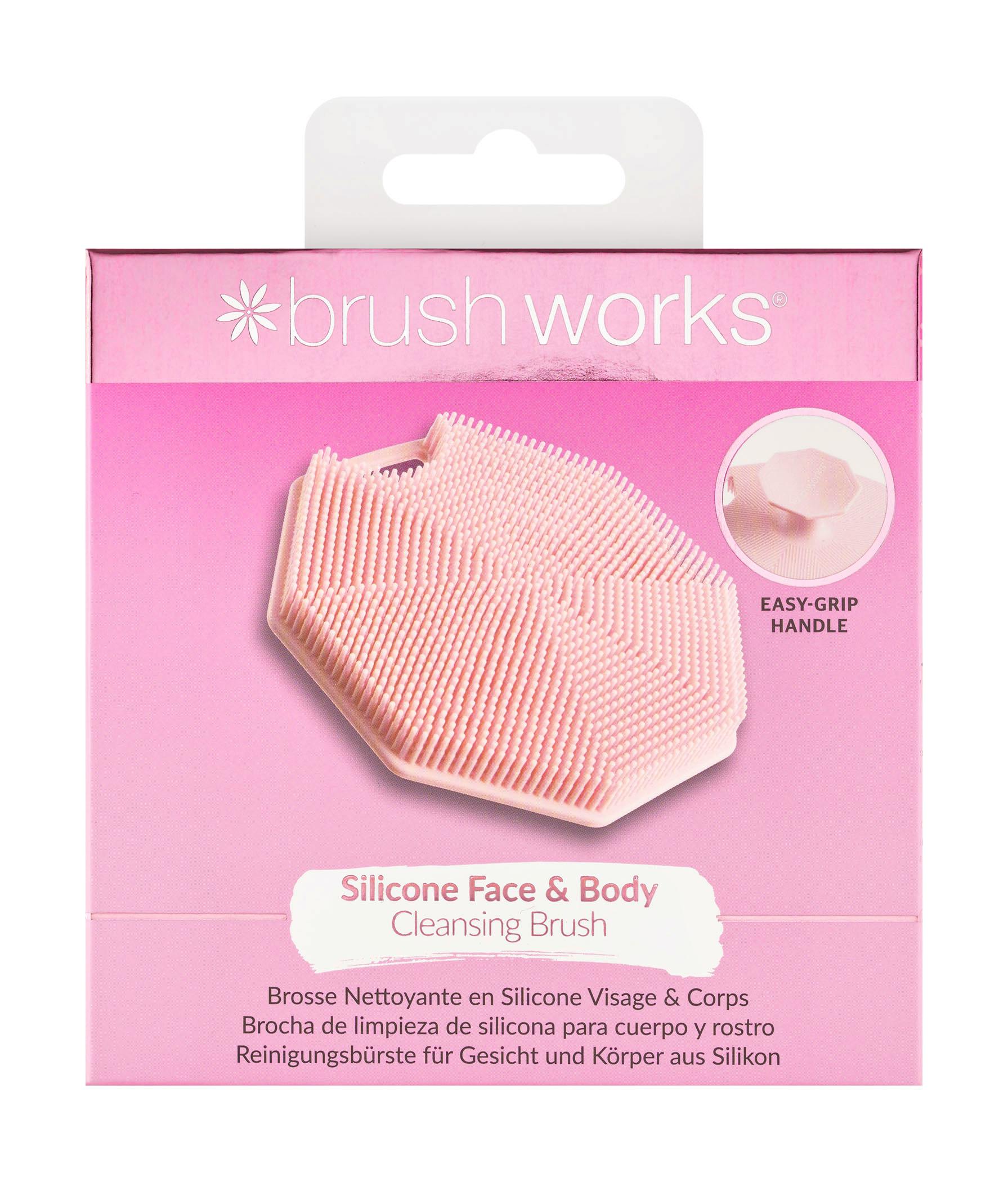 brushworks Silicone Face & Body Cleansing Brush 1 stk