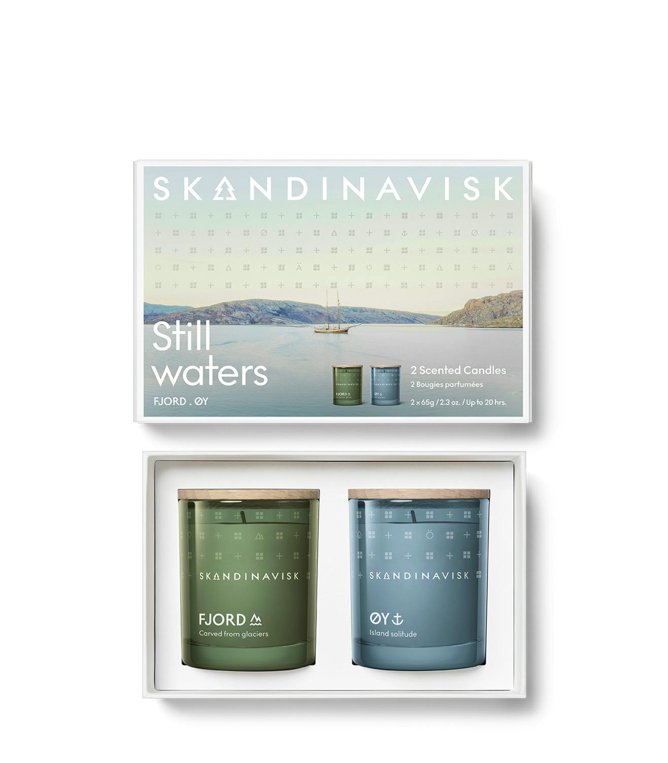 SKANDINAVISK Still Waters Scented Candle Giftset 65 g + 65 g