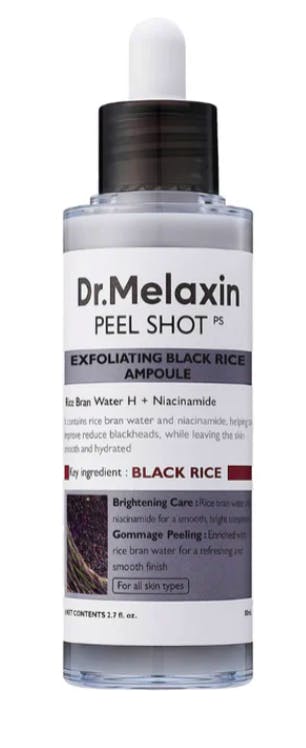 Dr.Melaxin Peel Shot Exfoliating Black Rice Ampoule 80 ml