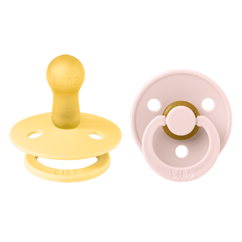 BIBS Colour 2 PACK Latex Size 2 Pale Butter/Petal 2 stk