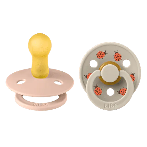 BIBS Studio Colour 2 PACK Ladybug Latex Size 2 Blush Mix 2 pcs