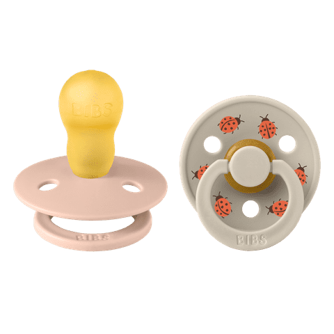 BIBS Studio Colour 2 PACK Ladybug Latex Size 3 Blush Mix 2 stk