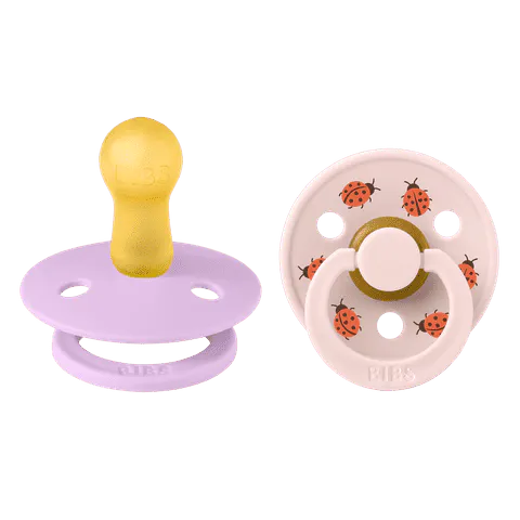 BIBS Studio Colour 2 PACK Ladybug Latex Size 2 Violet Sky Mix 2 pcs