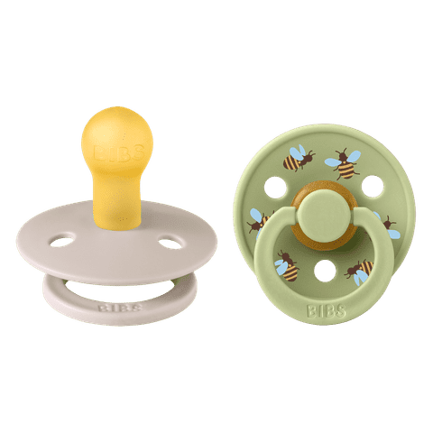 BIBS Studio Colour 2 PACK Bumblebee Latex Size 1 Mushroom Mix 2 stk