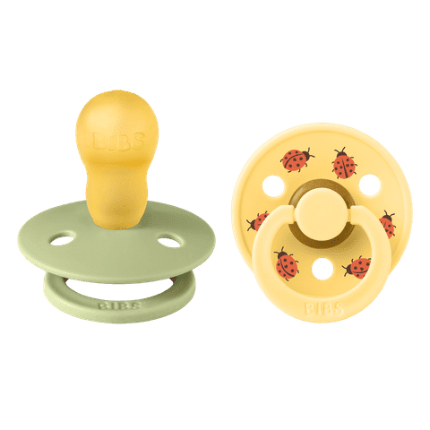 BIBS Studio Colour 2 PACK Ladybug Latex Size 3 Sage Mix 2 stk