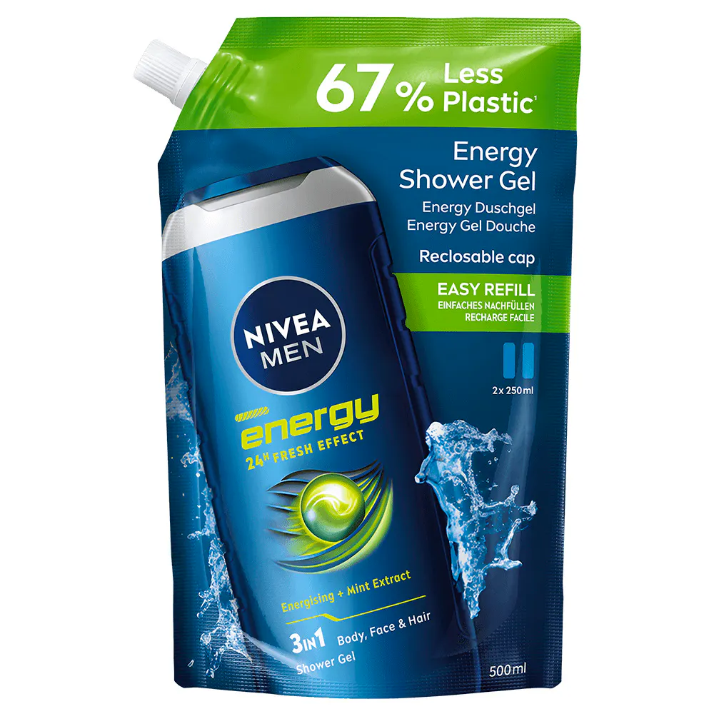 Nivea Men Shower Energy Refill 500 ml