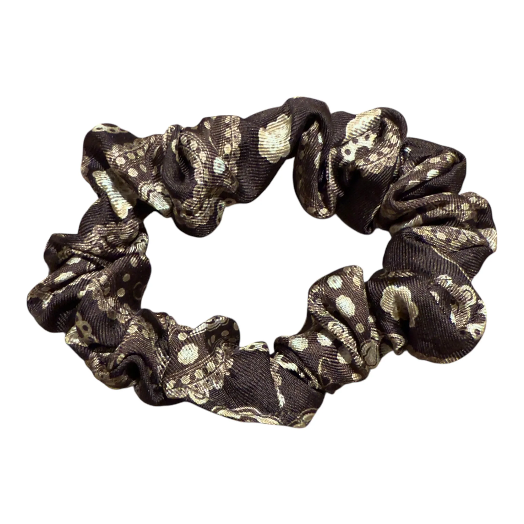 Silk& Scrunchie Mini Paisley Brown 1 pcs