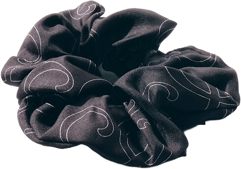 Silk& Scrunchie Maxi Black 1 kpl