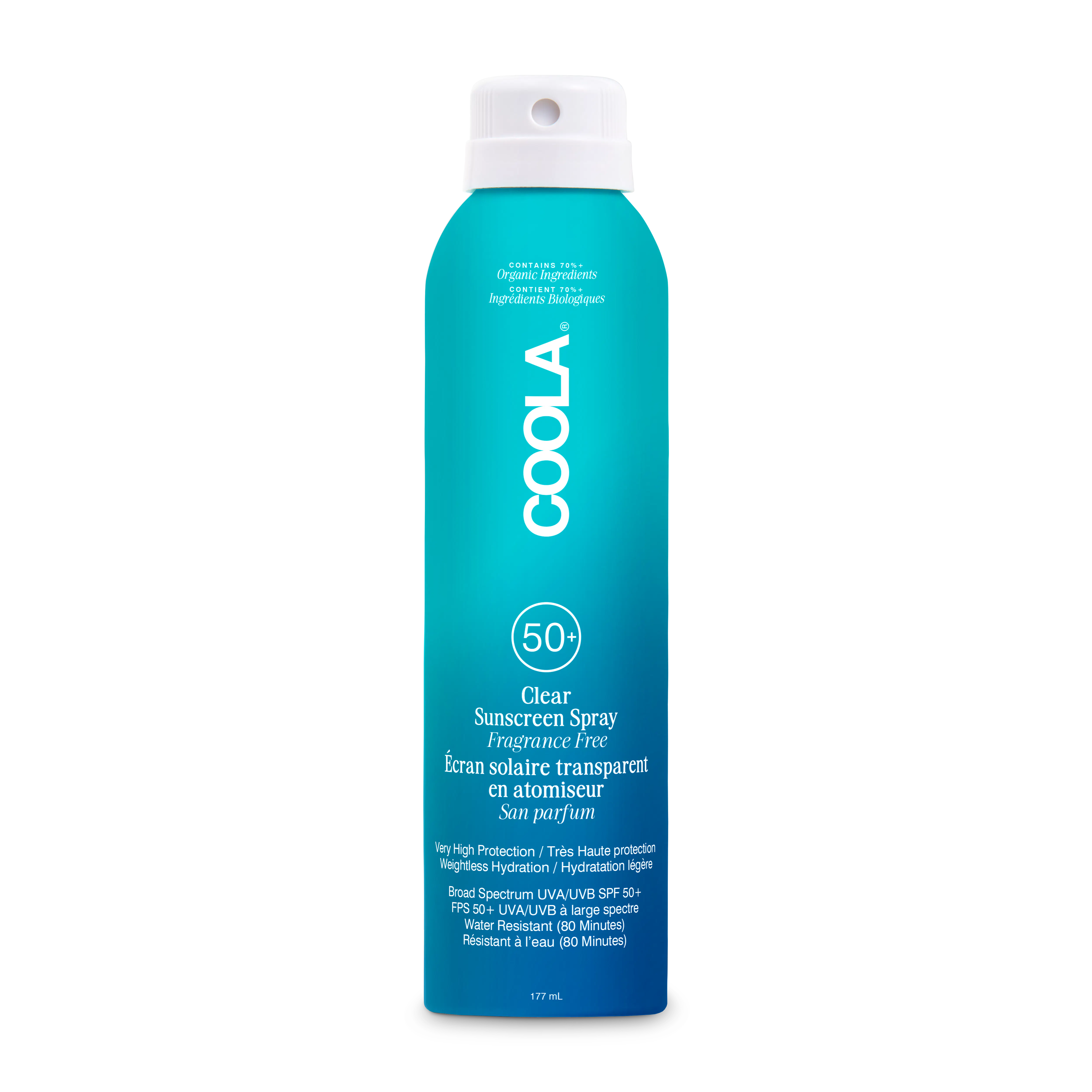 Coola Classic Body Spray Fragrance-Free SPF50 177 ml