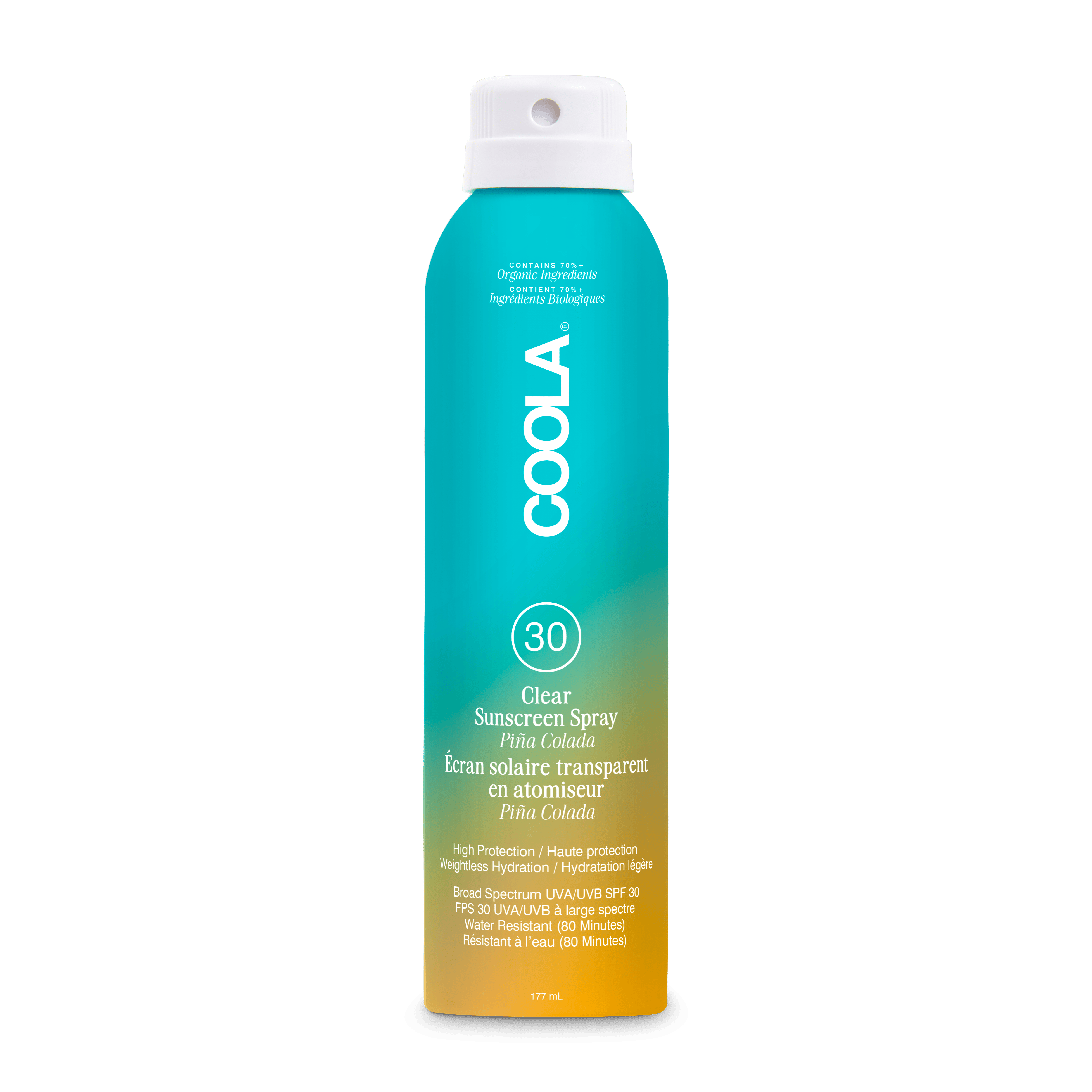 Coola Clear Sunscreen Spray Piña Colada SPF30 177 ml