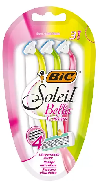 Bic Soleil Bella Colours Disposable Razor 3 pcs
