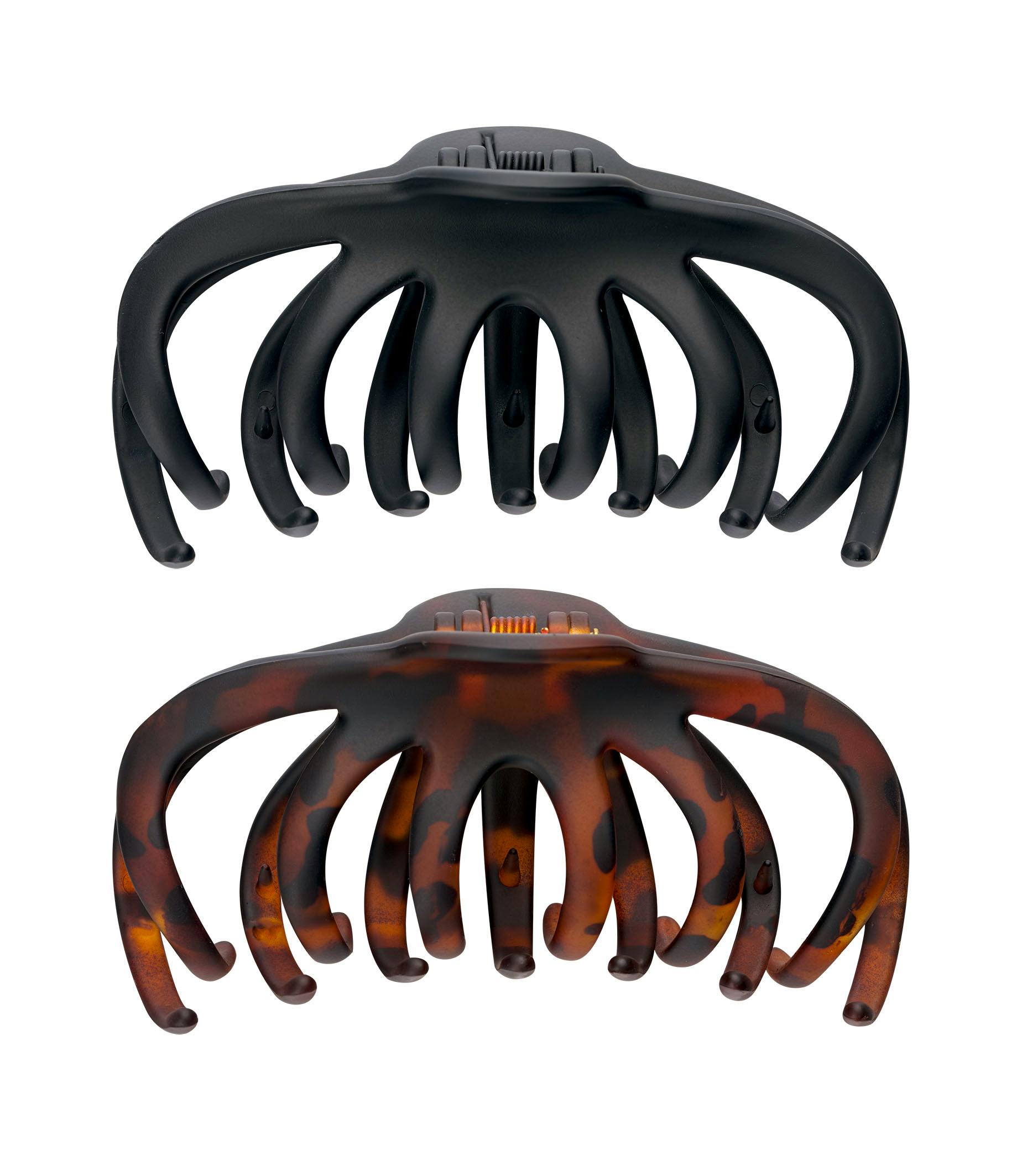 brushworks Matte Octopus Claw Clips 2 st