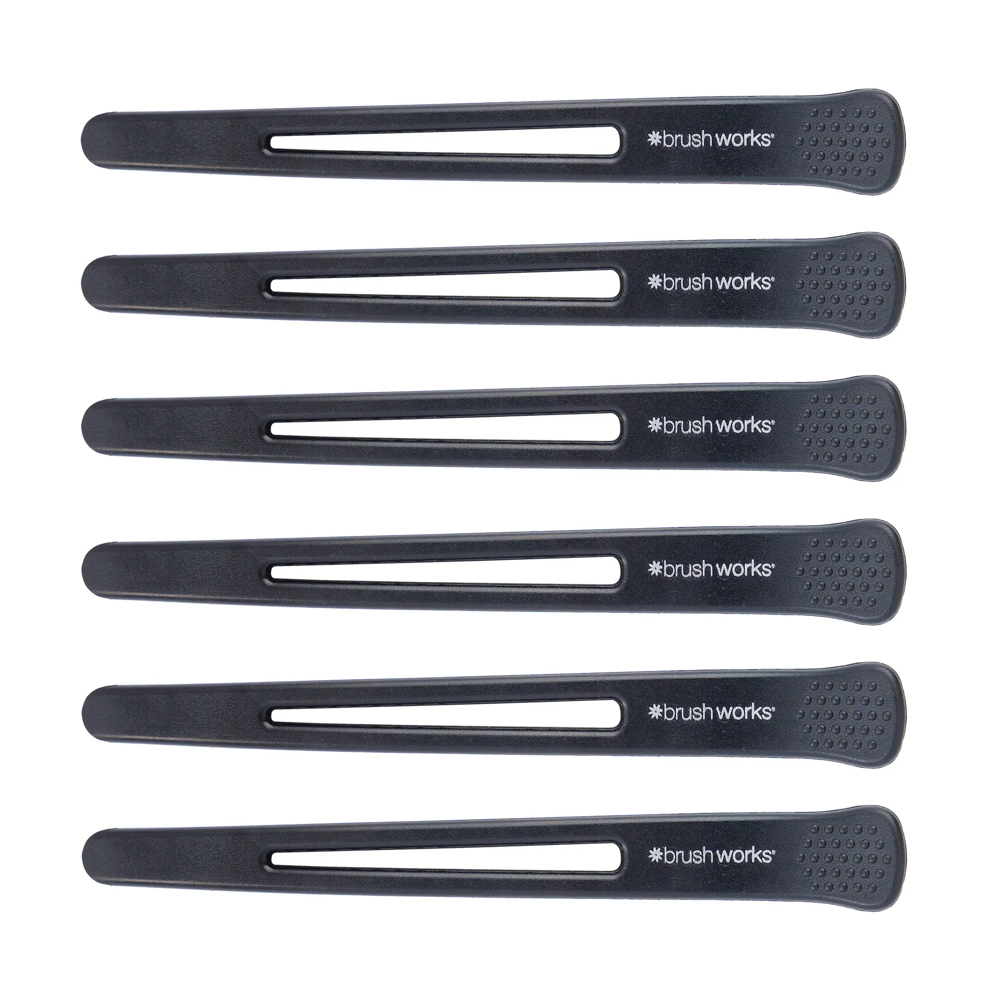 brushworks No Crease Sectioning Hair Clips 6 pcs