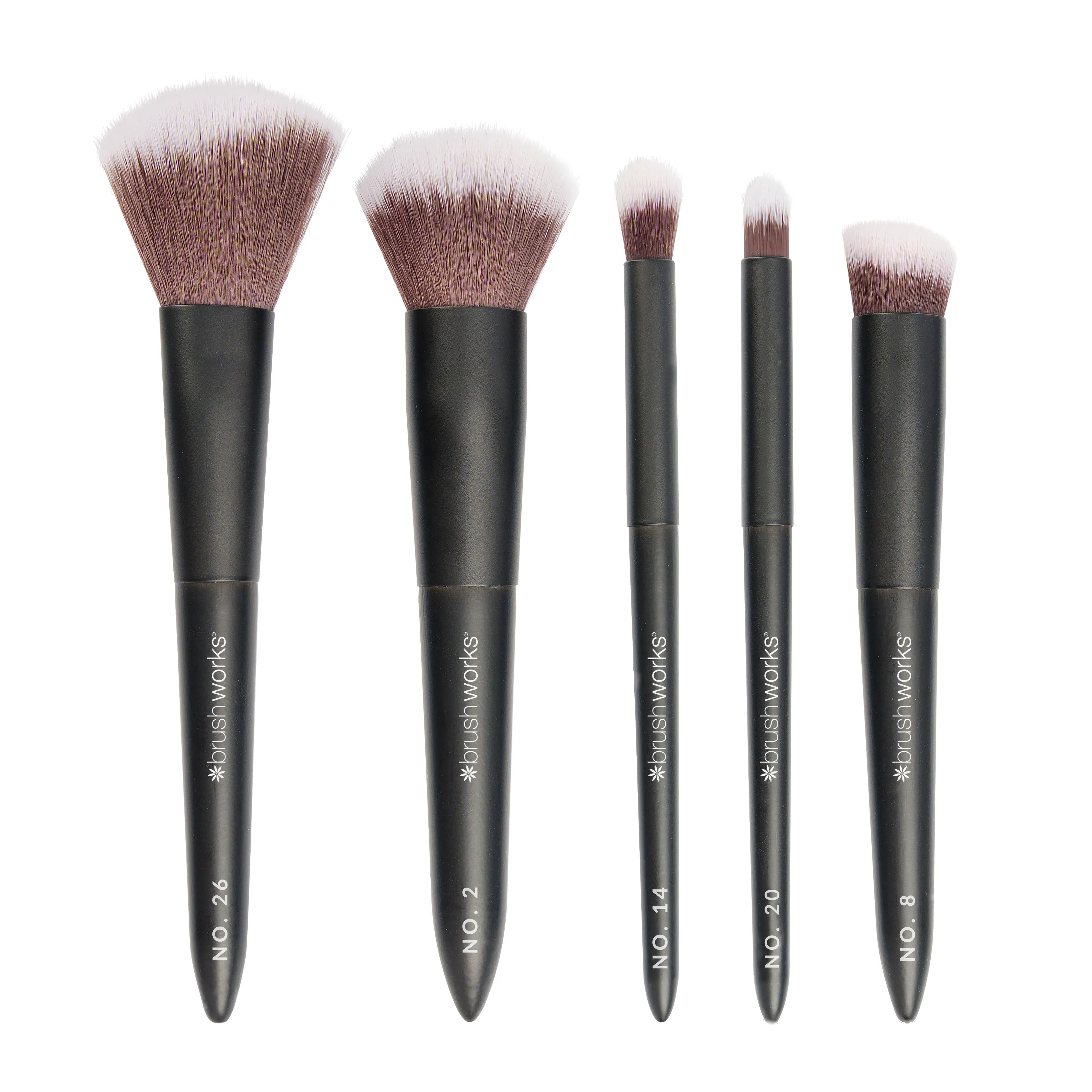 brushworks On-The-Go Travel Makeup Brush Set 5 pcs