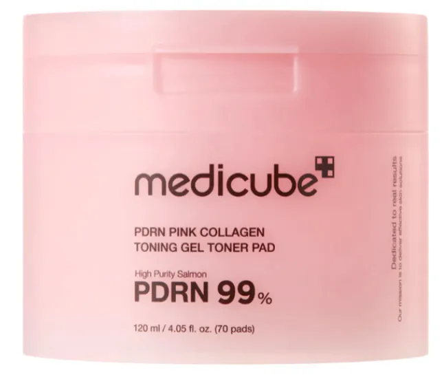 Medicube PDRN Pink Collagen Toning Gel Toner Pad 70 pcs
