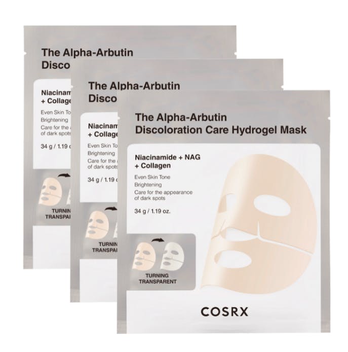 Cosrx The Alpha-Arbutin Discoloration Care Hydrogel Mask 3 stk