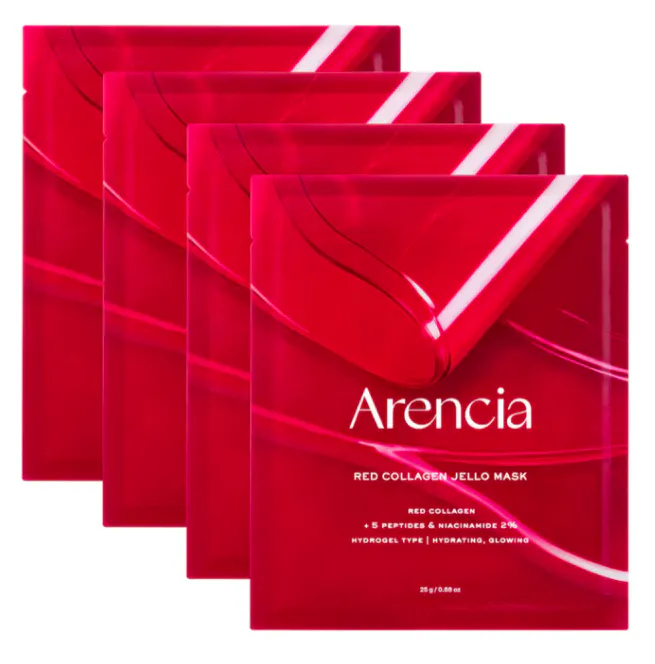 Arencia Red Collagen Jello Mask 4 pcs