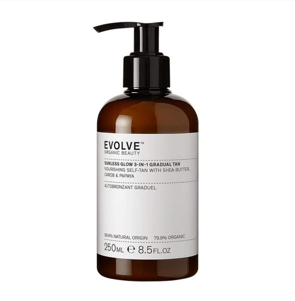Evolve Organic Beauty Sunless Glow 3-In-1 Gradual Tan 250 ml