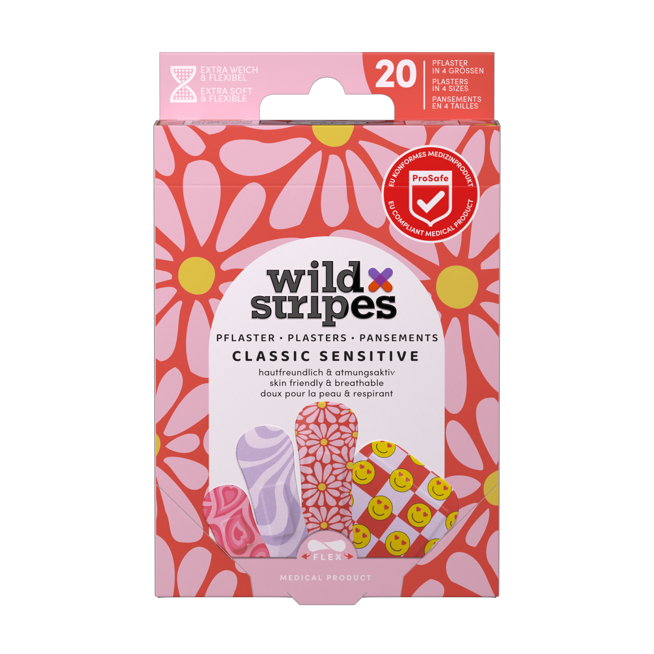 Wild Stripes Classic Sensitive Pastel Fun 20 pcs