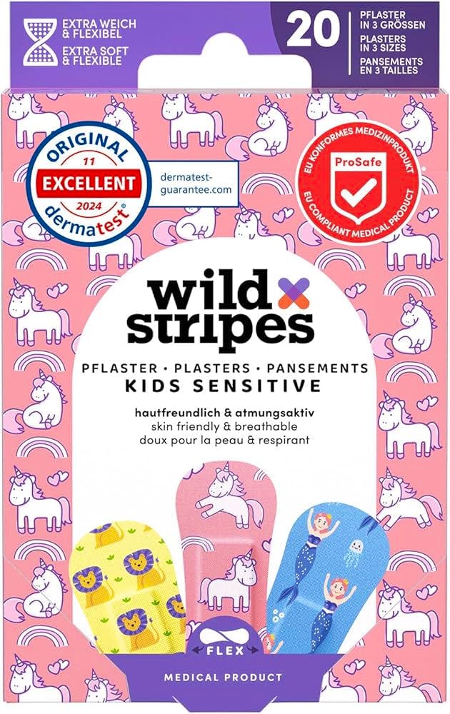 Wild Stripes Kids Sensitive Fantasy Plasters 20 pcs