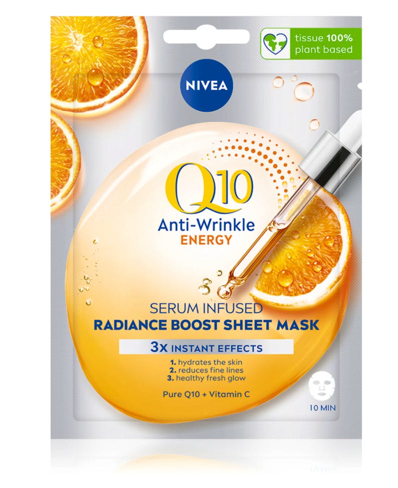 NIVEA Q10 Anti-Wrinkle Energy Vitamin C Sheet Mask 1 stk