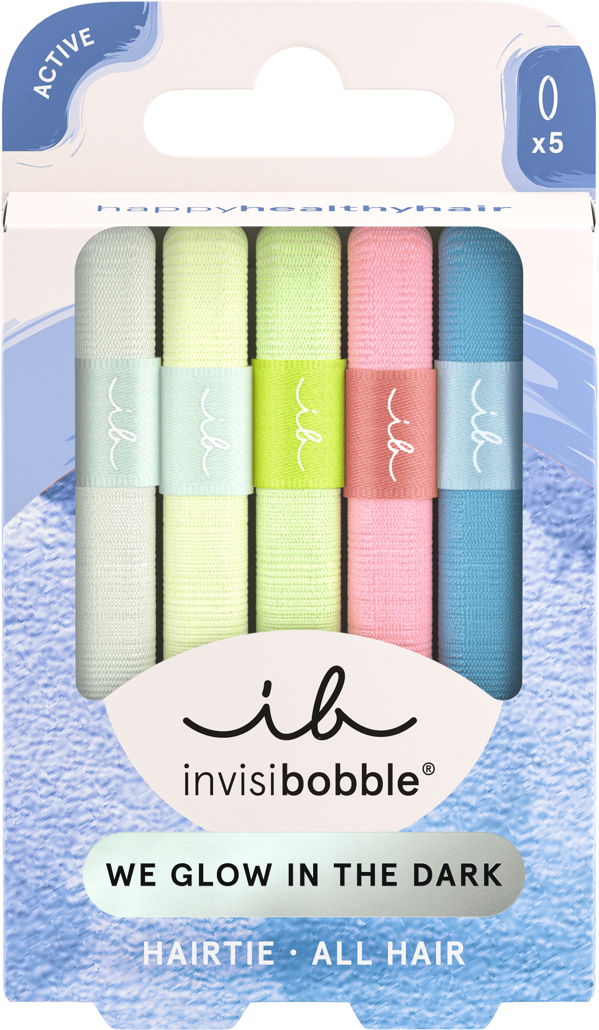 Invisibobble Hair Tie Glow In The Dark 5 pcs