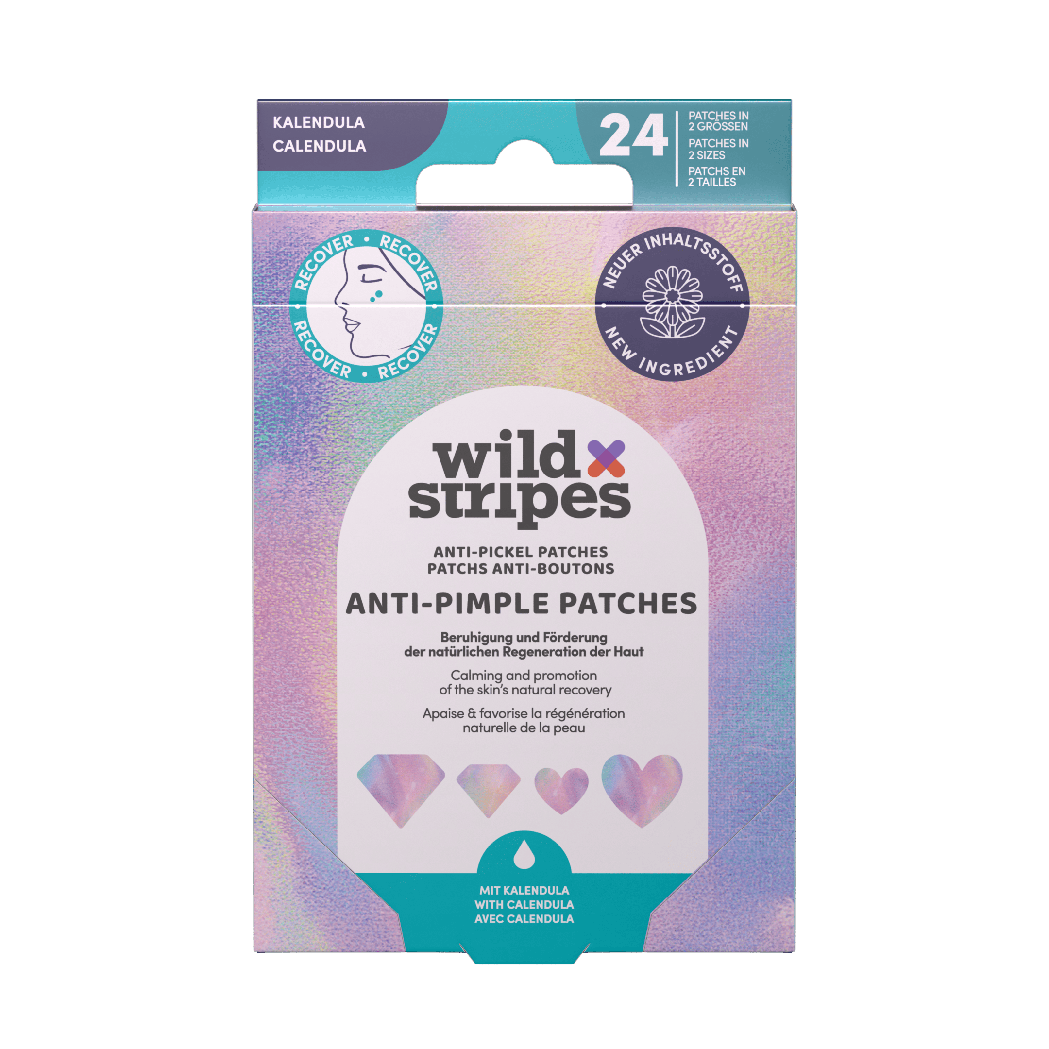 Wild Stripes Anti-Pimple Patches Diamond Recovery 24 stk