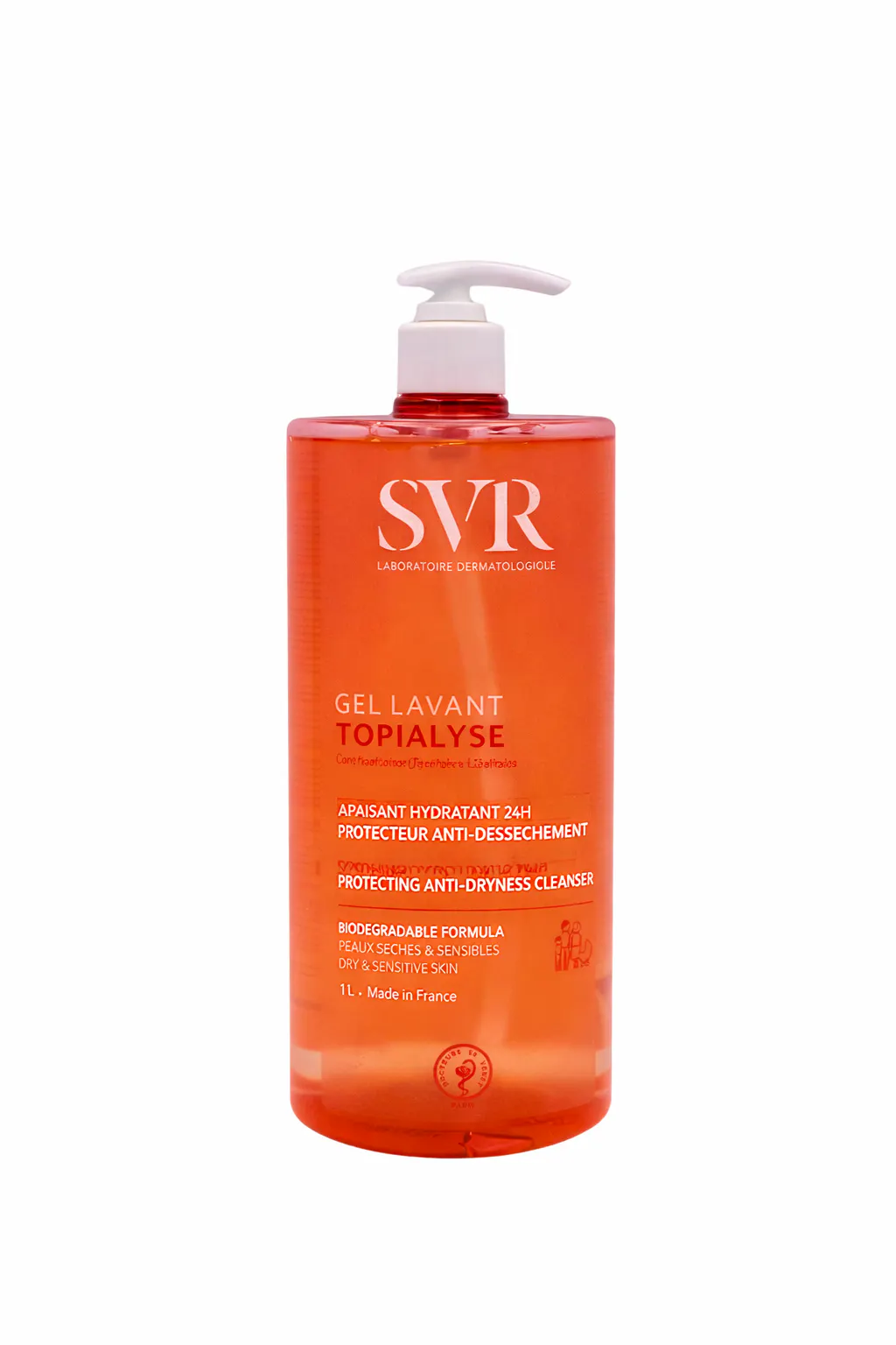 SVR Topialyse Hydrating Shower Gel Face & Body 1000 ml