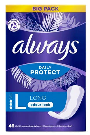 Always Dailies Liners Long 46 kpl