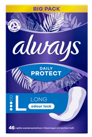 Always Dailies Liners Long 46 pcs
