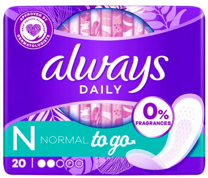Always Dailies Liners Normal Fresh & Wrapped 20 st