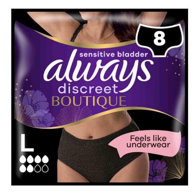 Always Discreet Boutique Pants Large Plus Beige 8 kpl