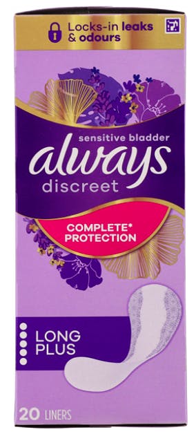 Always Discreet Liners Long Plus 20 kpl