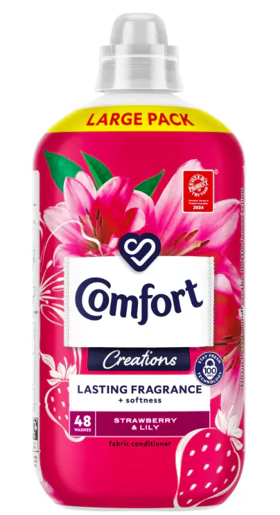 Comfort Creations Fabric Conditioner Strawberry & Lily 48 Washes 1350 ml