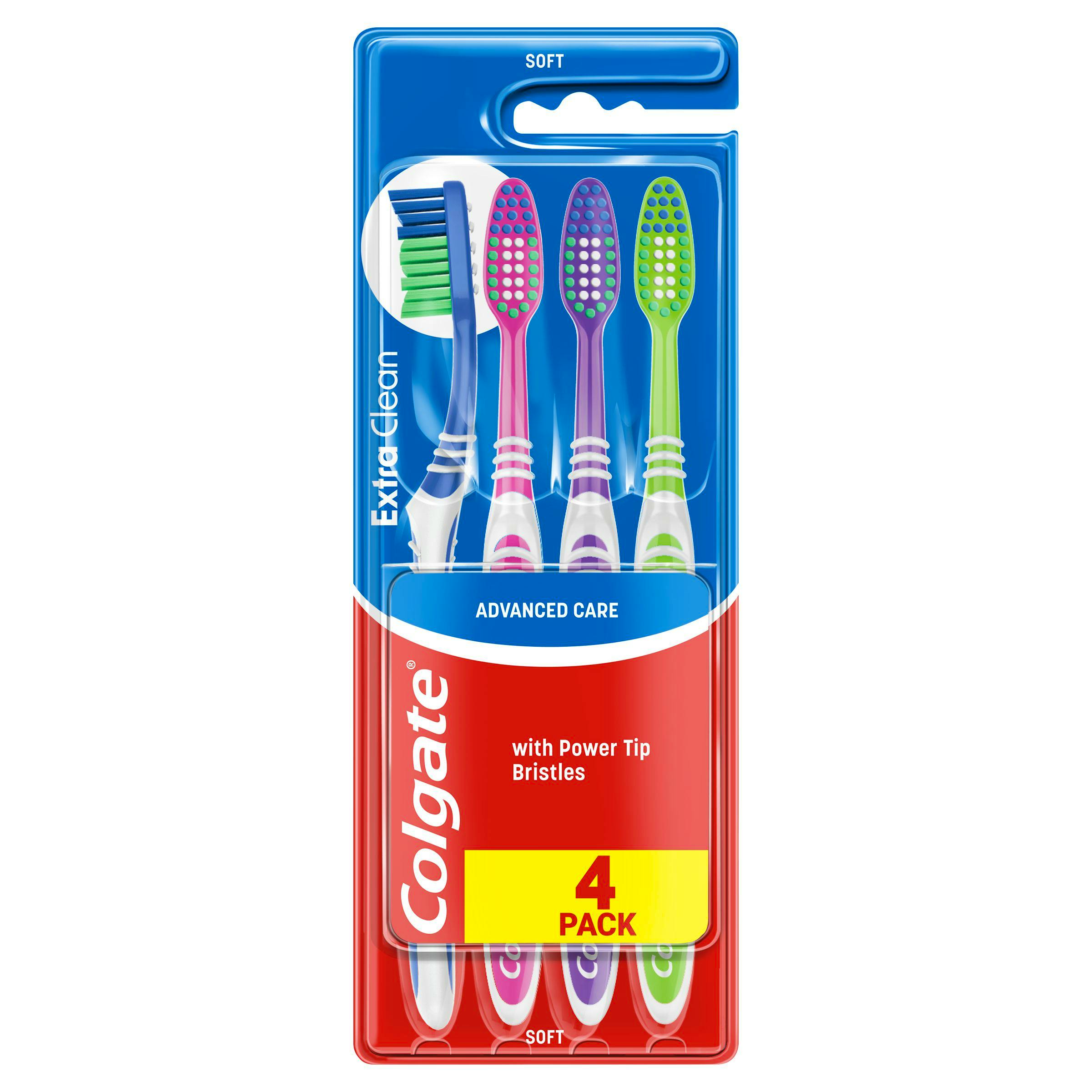 Colgate Extra Clean Toothbrush Soft 4 st