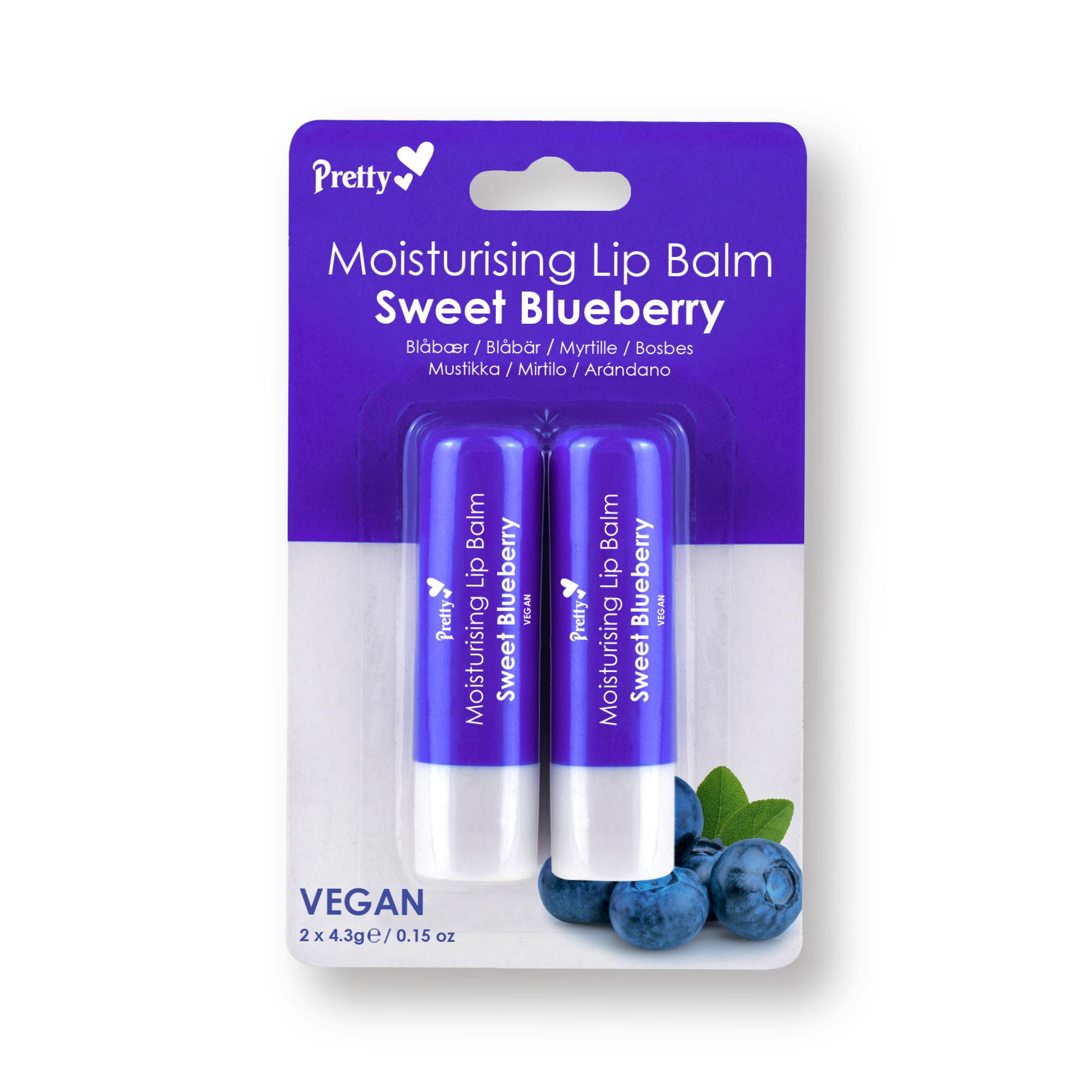 Pretty Moisturising Lip Balm Sweet Blueberry 4.3 g + 4.3 ml