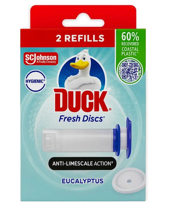 WC Duck Duck Toilet Discs Active Eucalyptus 2 kpl