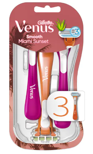 Gillette Venus Disposable Razer Miami Sunset 3 pcs