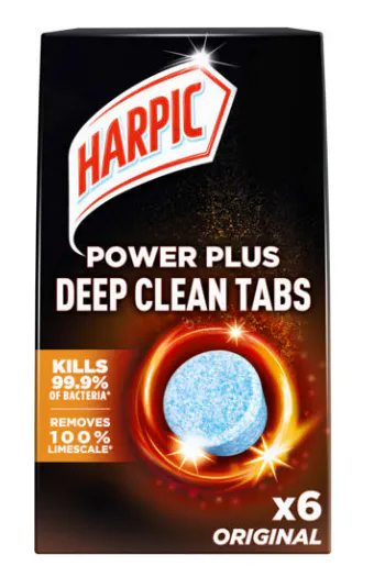 Harpic Power Plus Deep Cleaning Toilet Tablets Original 6 pcs