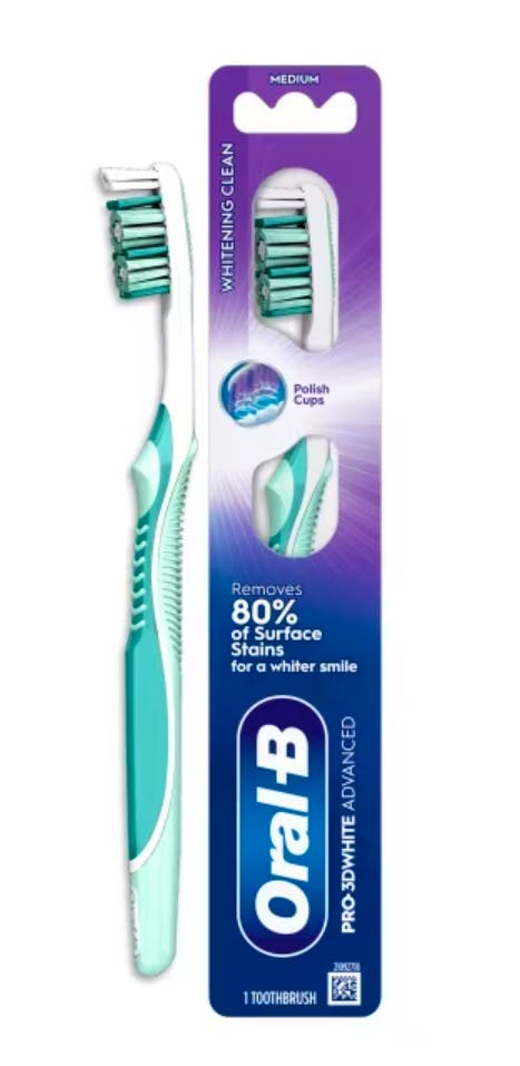 Oral-B 3D White Advanced Toothbrush Medium 1 stk
