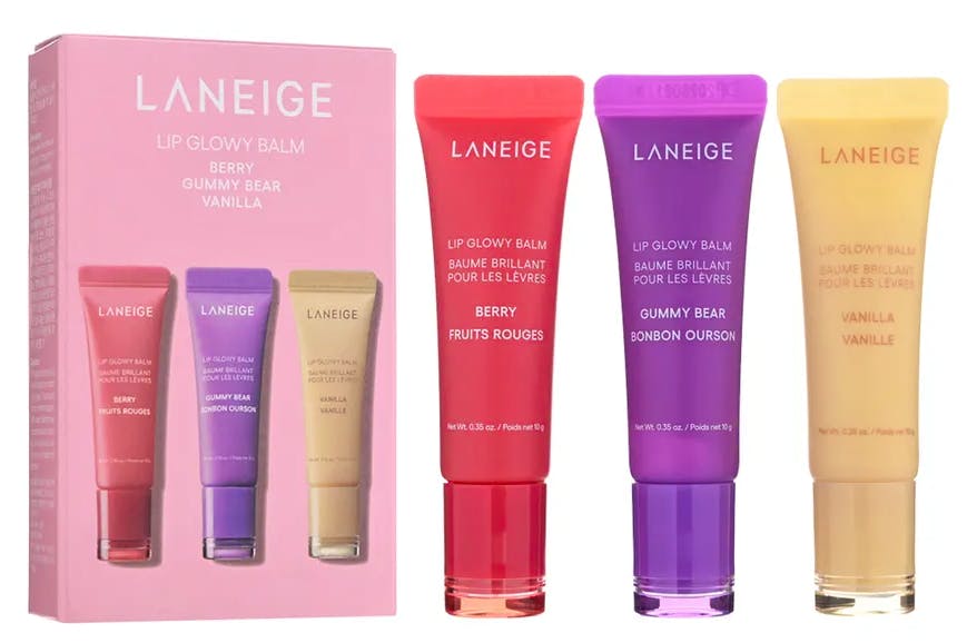 Laneige Lip Glowy Balm Trio Set Gummy Bear, Berry & Vanilla 10 g + 10 g + 10 g