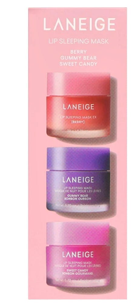 Laneige Lip Sleeping Mask Trio Set Berry, Gummy Bear & Sweet Candy 20 g + 20 g + 20 g