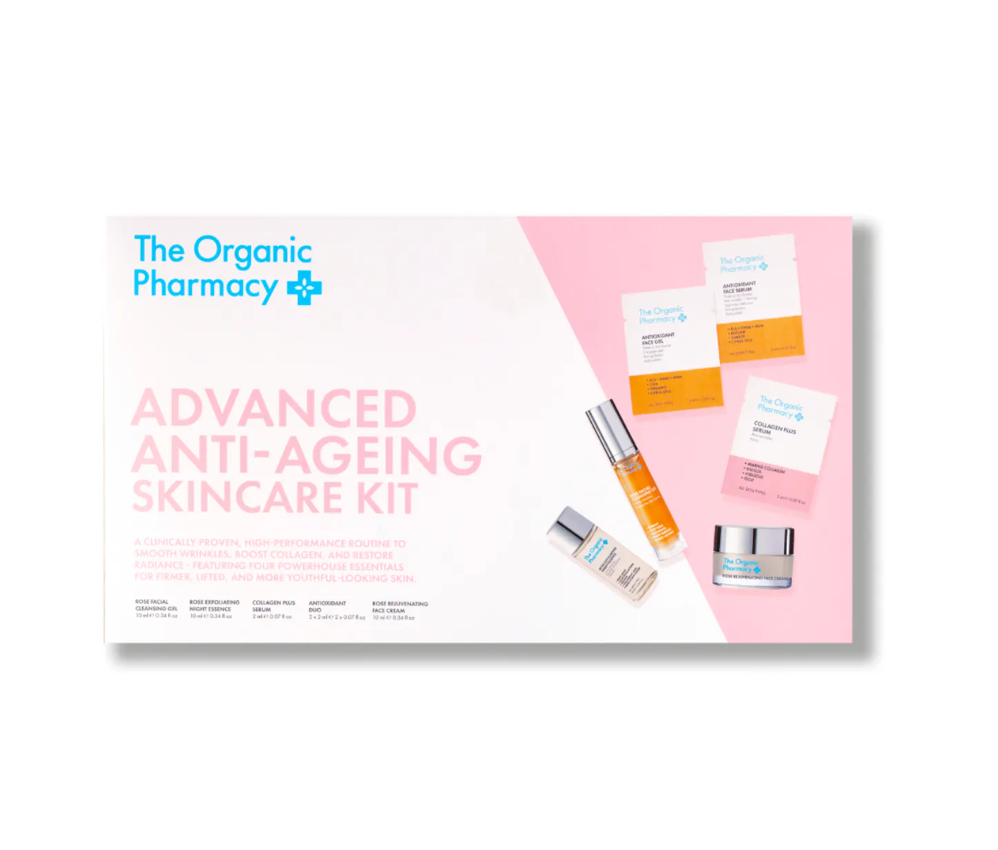 The Organic Pharmacy Advanced Anti-Ageing Skincare Kit 5 stk