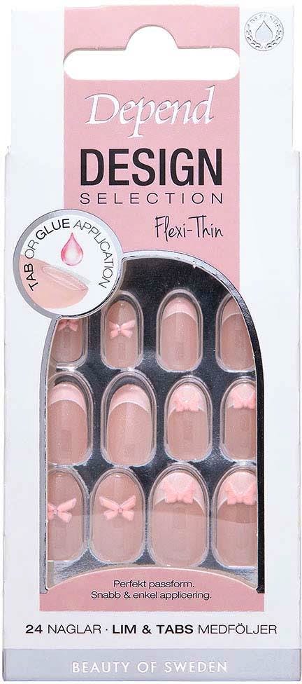 Depend Design Selection Pink Bow Oval Nord 24 stk