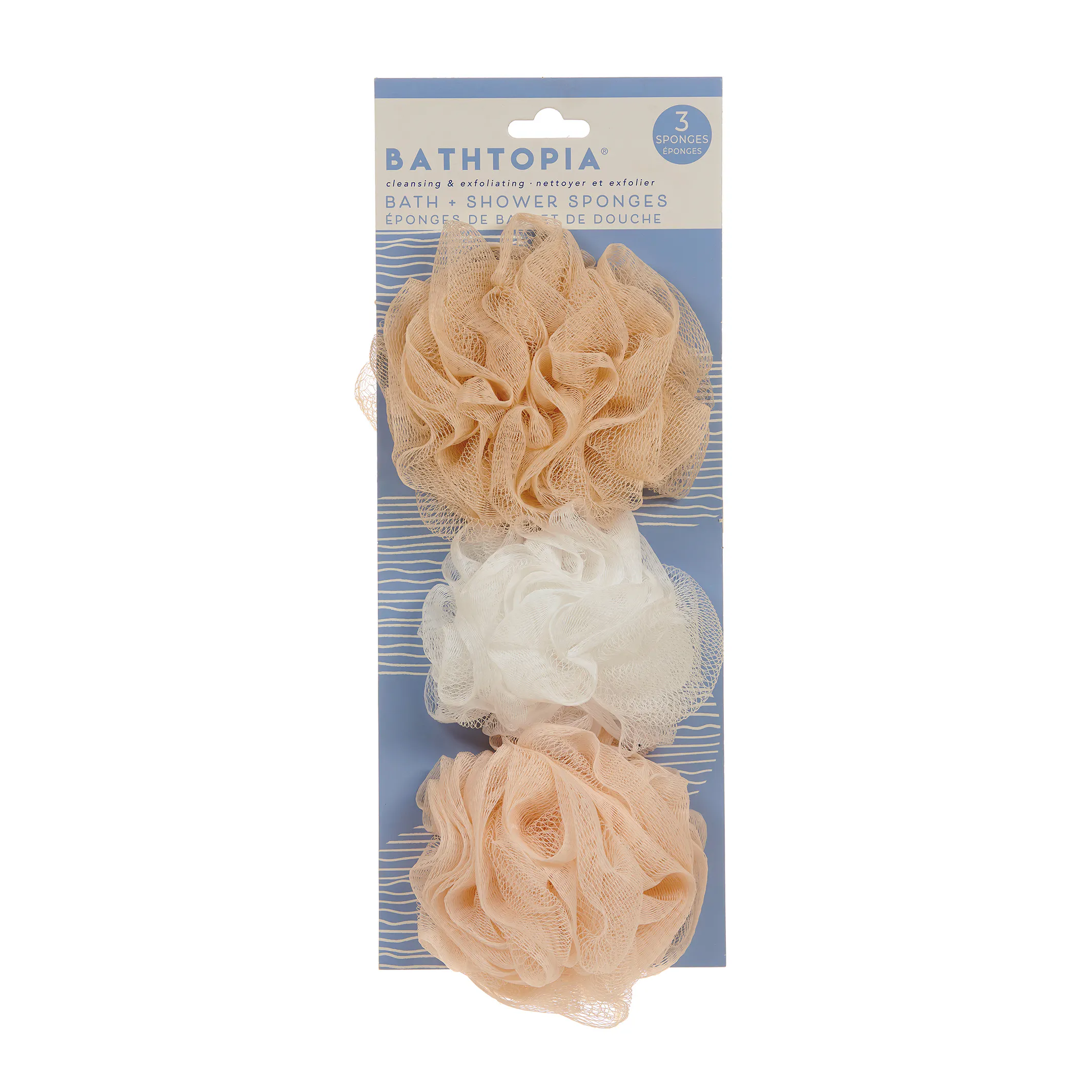 Bathtopia Bath Sponge 3pk 3 stk
