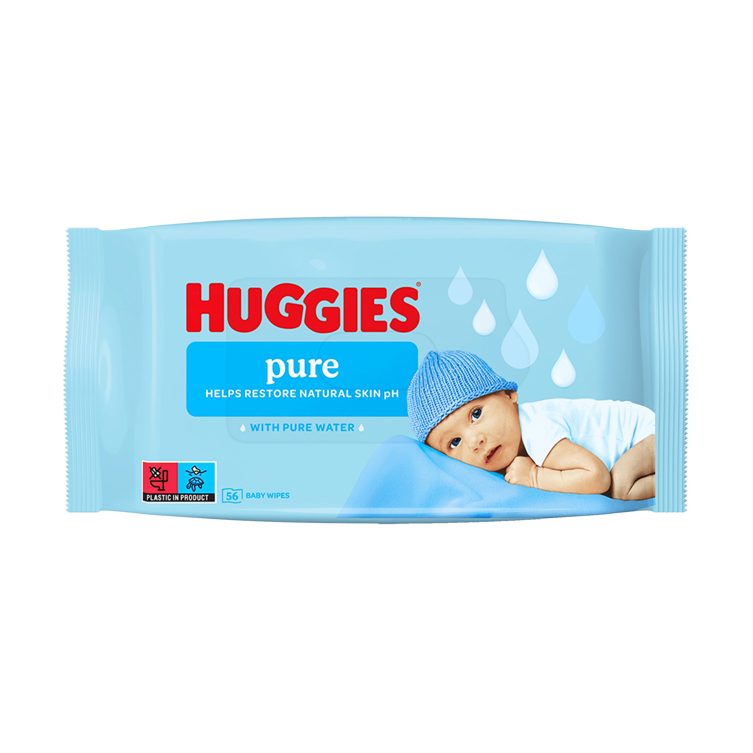 Huggies Baby Wipes Pure 56 stk